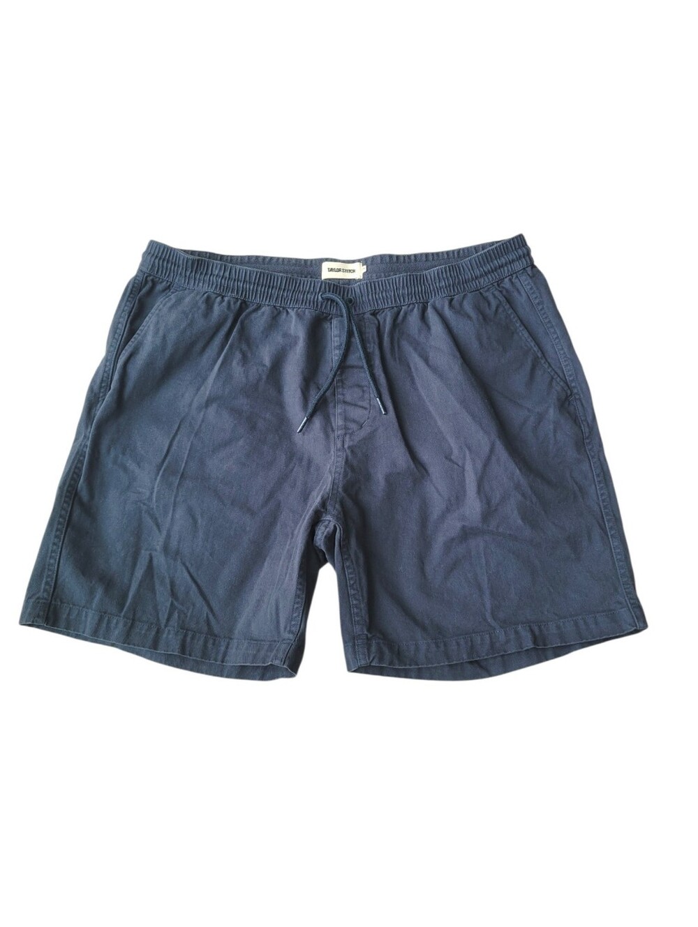 Taylor Stitch Men's Apres Shorts Blue Organic Cotton Drawstring XXL